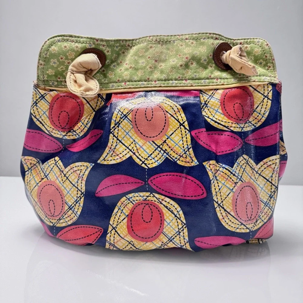Fossil Tulip Keyper Coated Canvas Tote Handbag - Picture 3 of 16